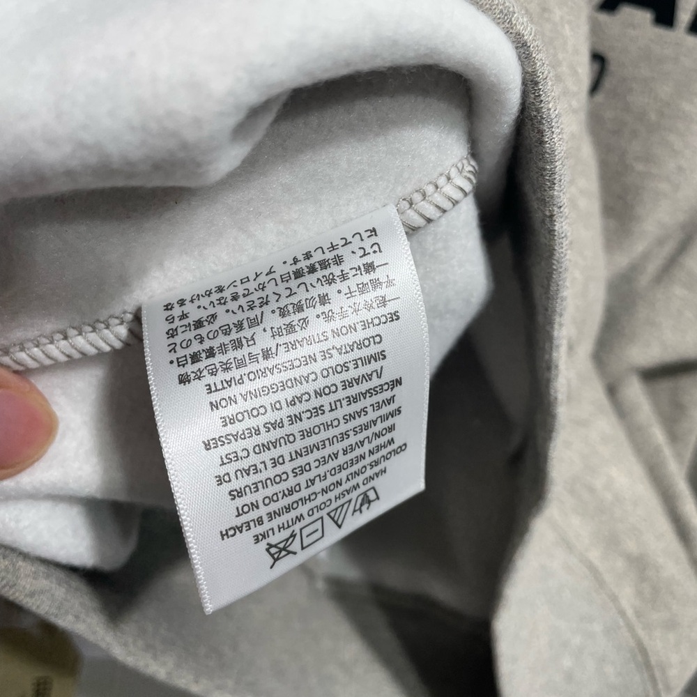 Fear of God Essentials Hoodie in Grey with Black Logo sizeM - Picture 6 of 8